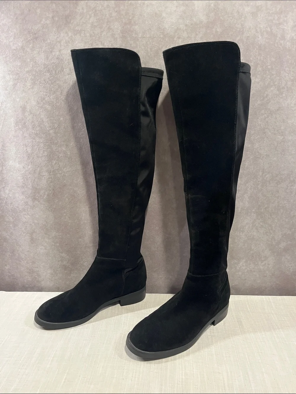 Blondo Sierra Waterproof Black Over-The-Knee Suede Boots size 8.5